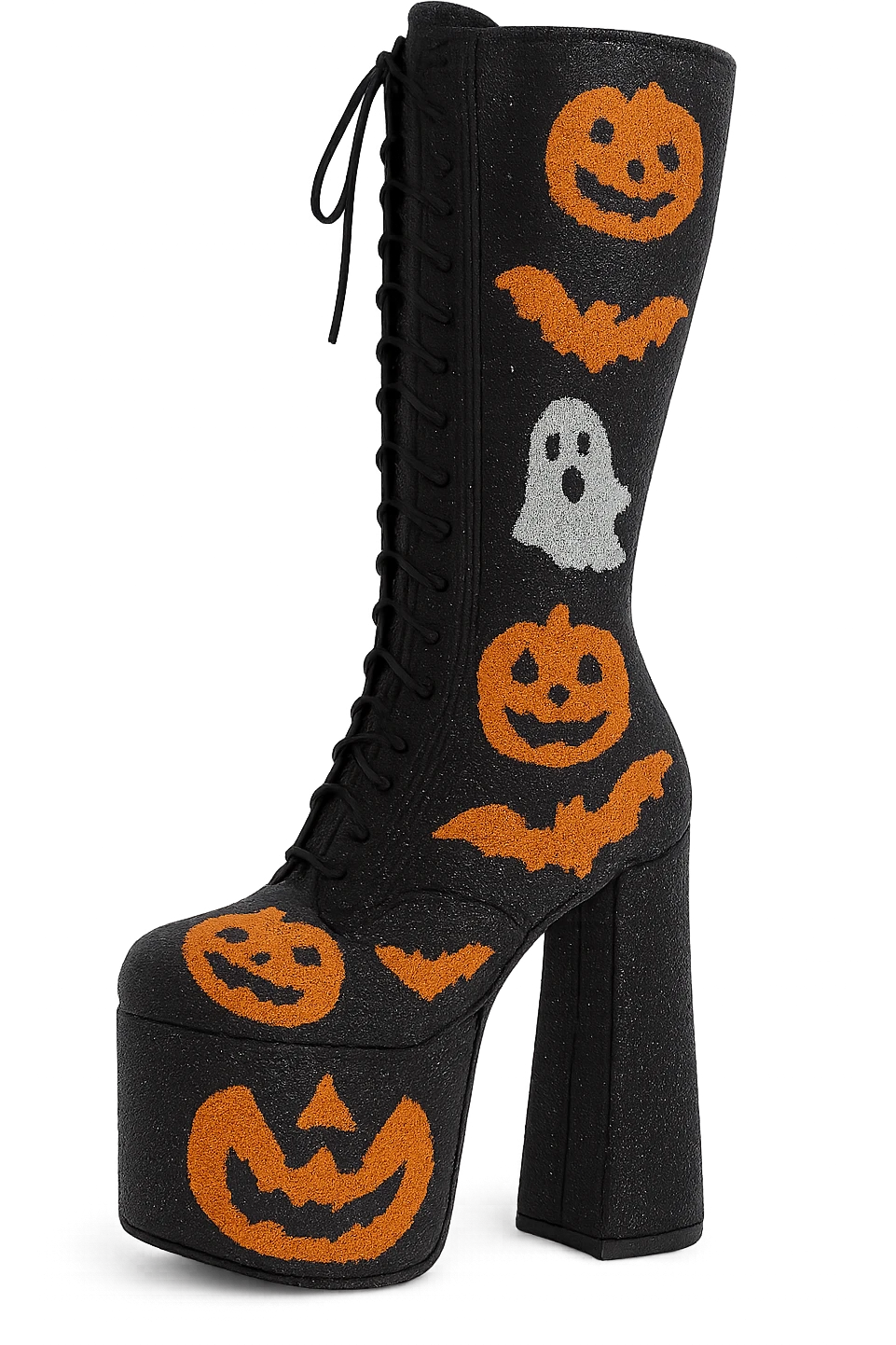 Halloween kpop idol stage boots, sparkly and fashionable, remove background emoji