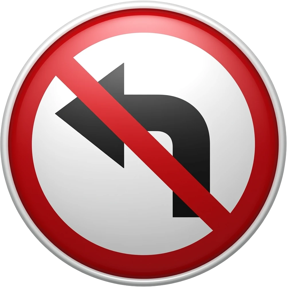 No U-Turn emoji