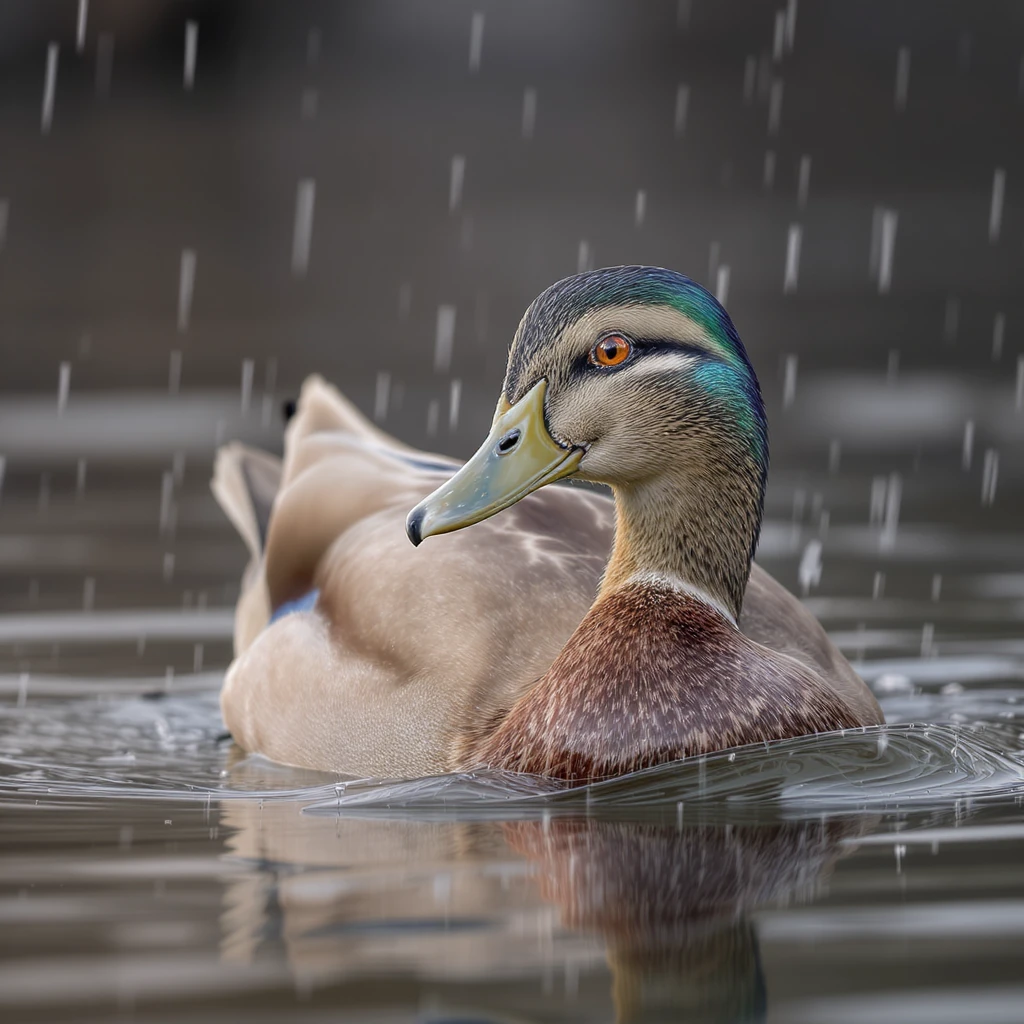 realistic duck professional photography style emoji