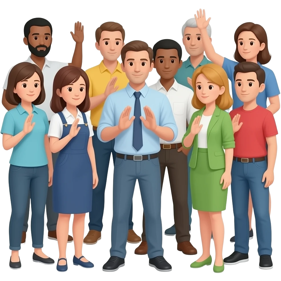 rejection a one grup of personess emoji