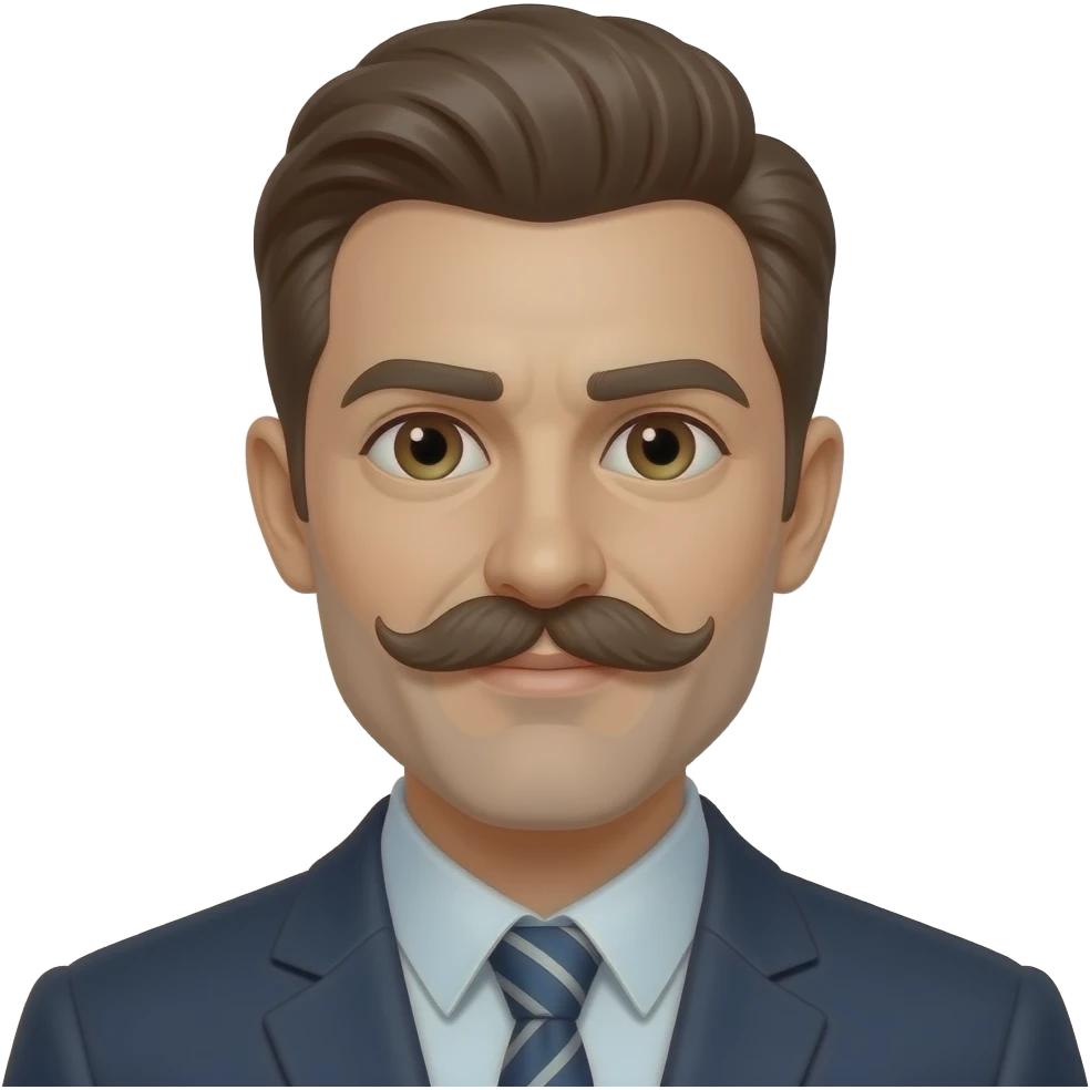 señor wooly moustache emoji