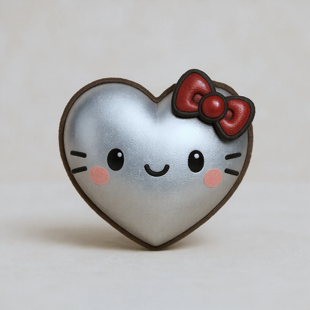 cute and shiny object with a heart accent, no background emoji