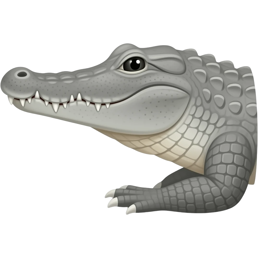 grey Alligator emoji