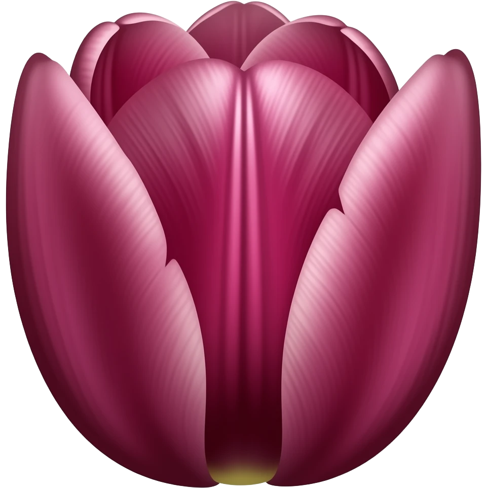Create a maroon tulip flower emoji