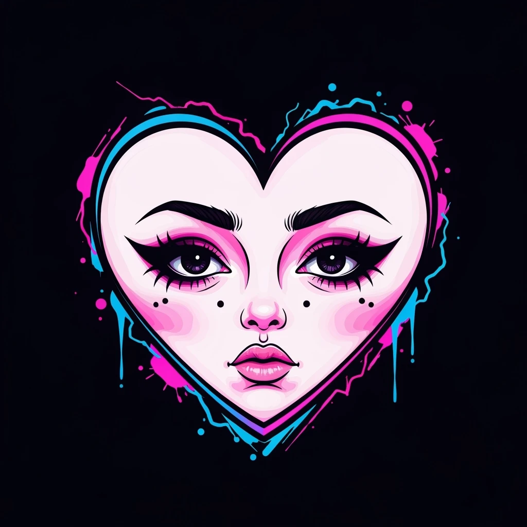 cute emo heart emoji