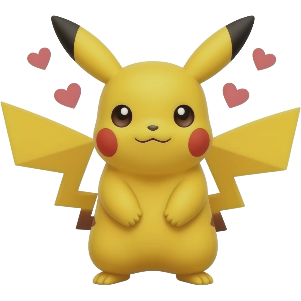 Picachu enamorado emoji