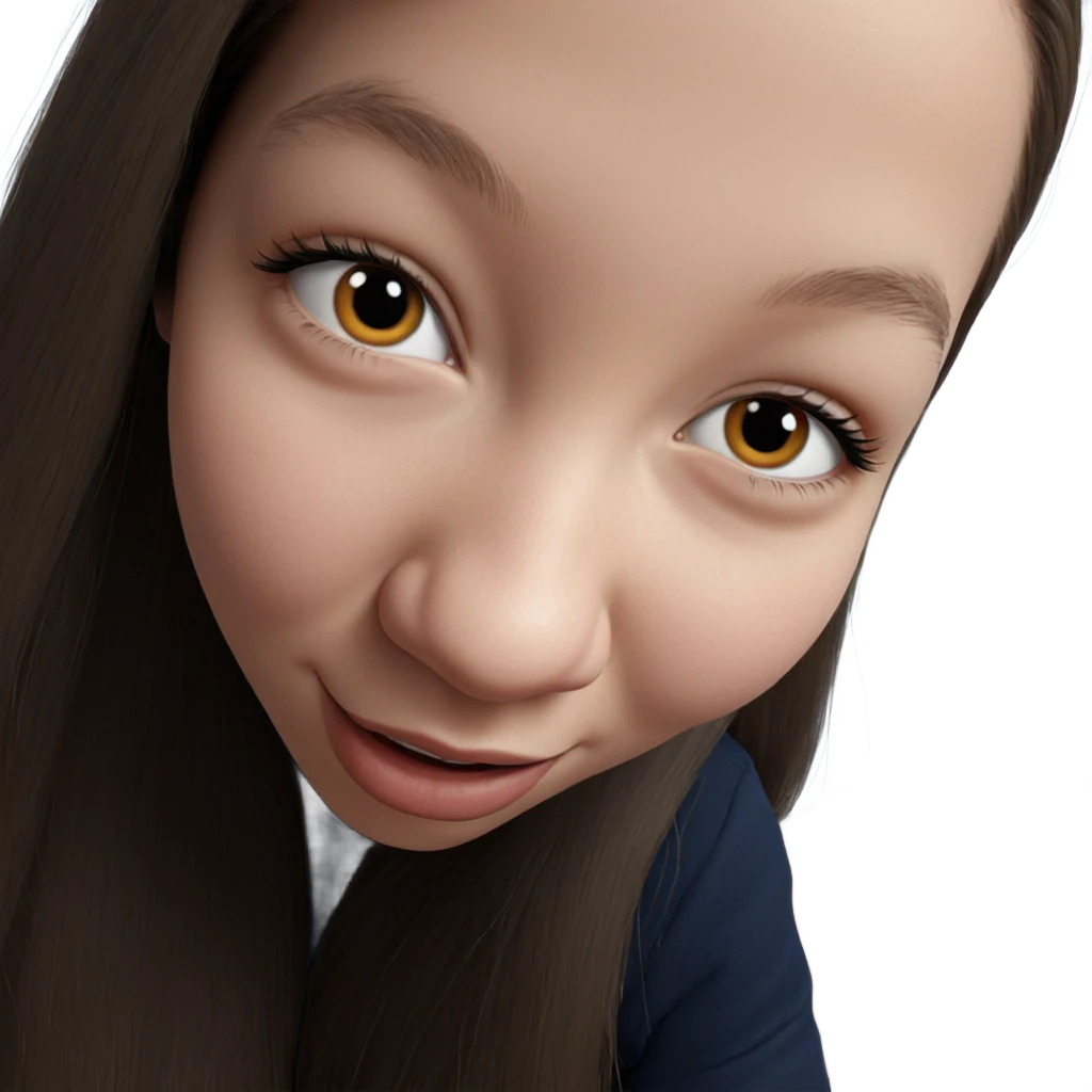realistic portrait of girl emoji