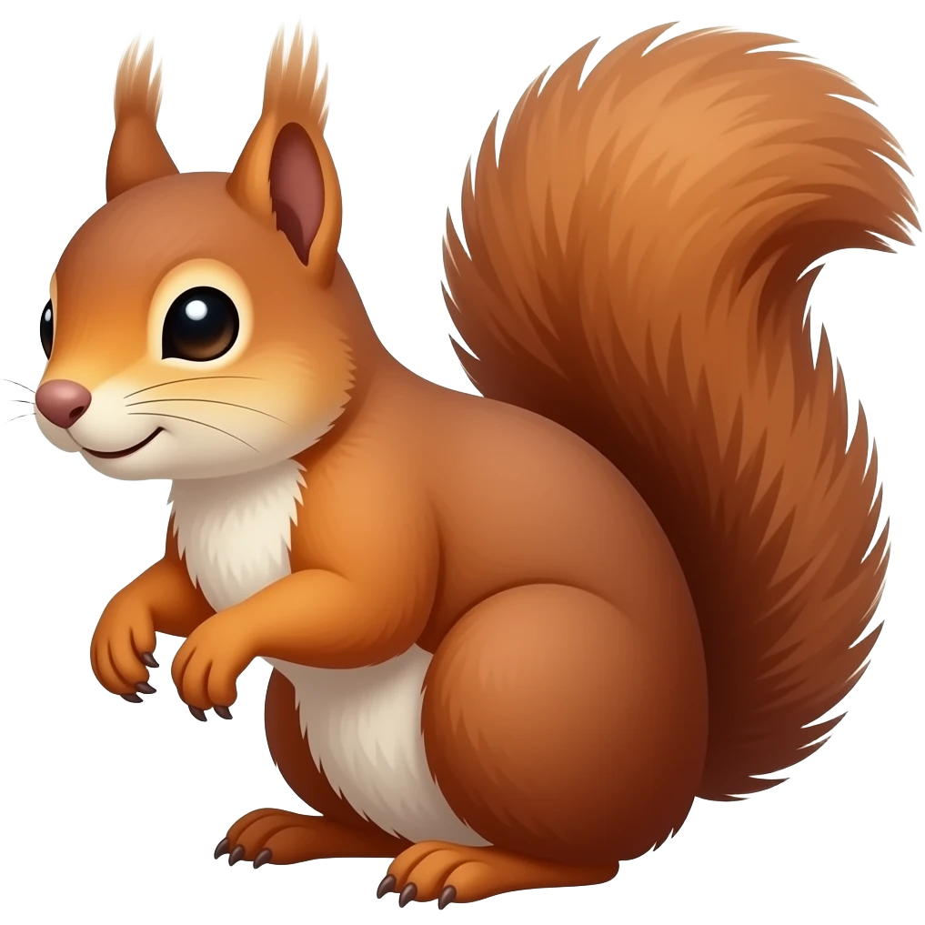 Эмодзи белка в полный рост emoji