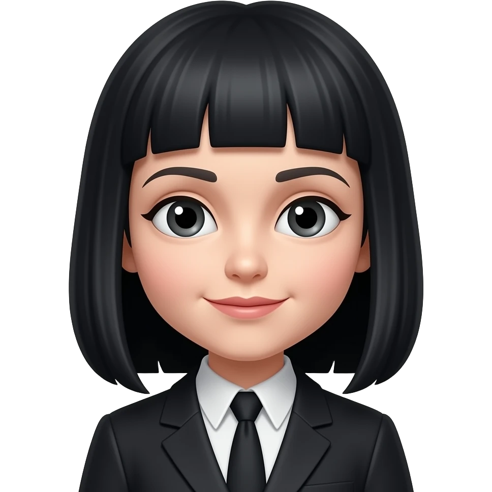 beautiful wendsday addams 112 x 112 px emoji
