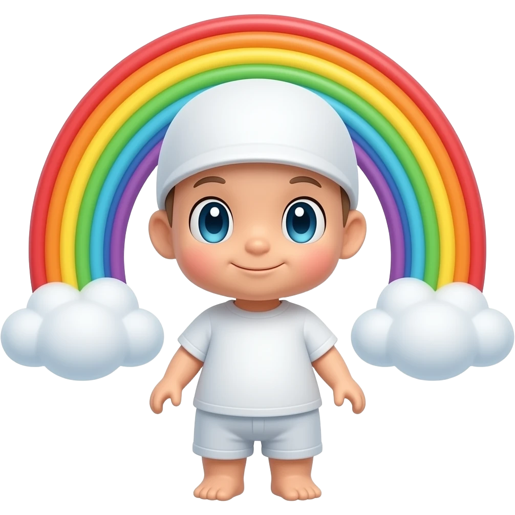rainbow full body cute baby doll pokemon emoji