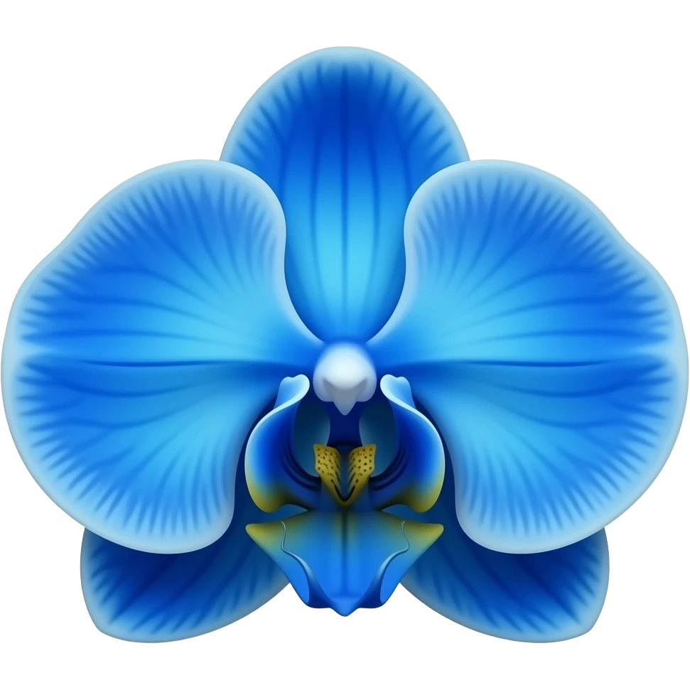 Blue orchid emoji