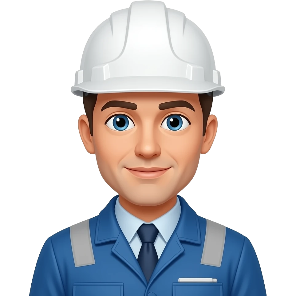 Ingeniero electromecánico casco blanco emoji