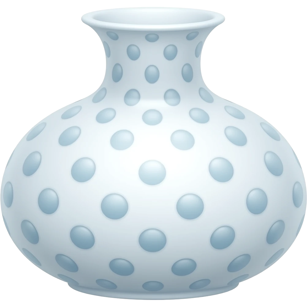 Vase mit Punkte aus Glas emoji
