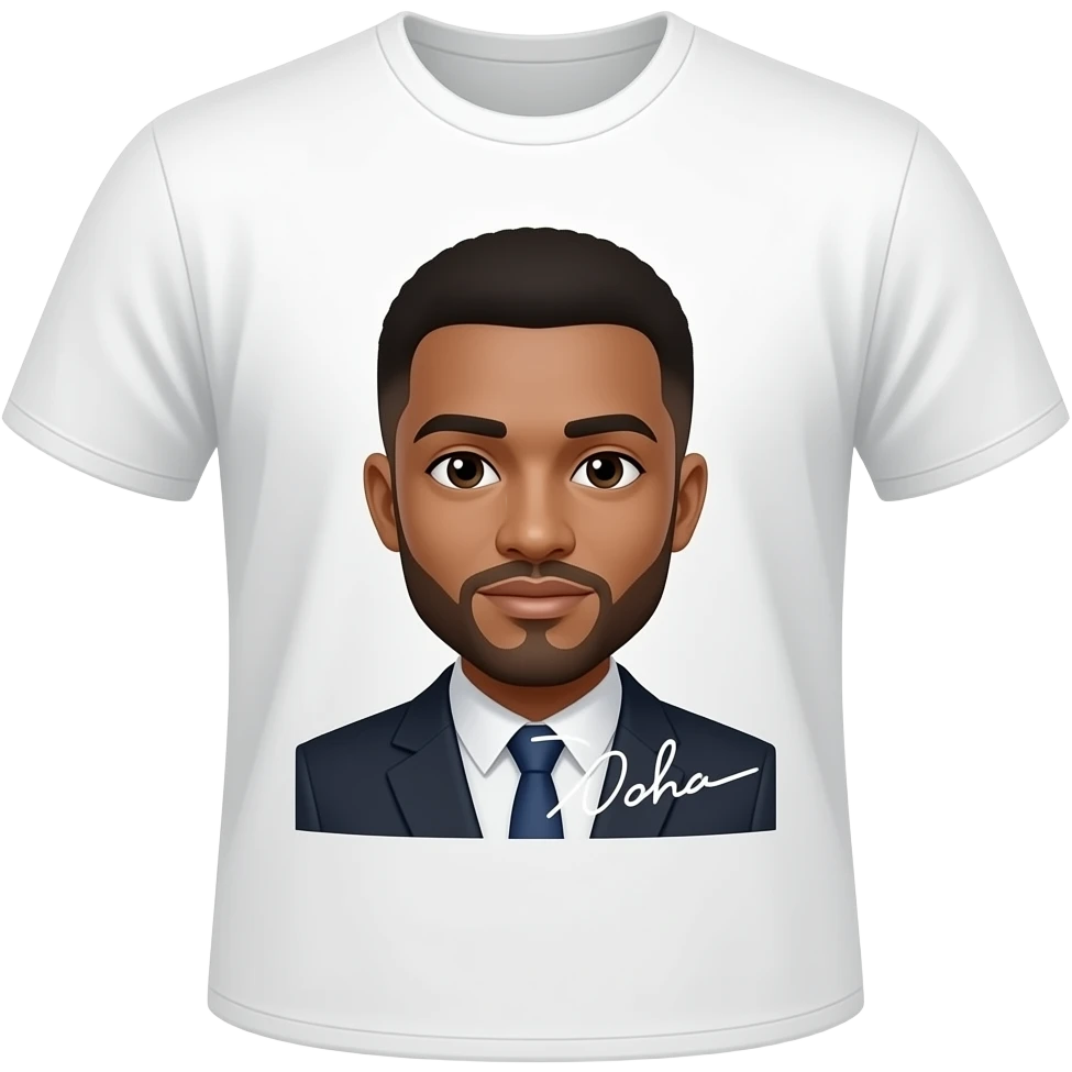 Sombr wearing a signed shirt that’s his signature emoji