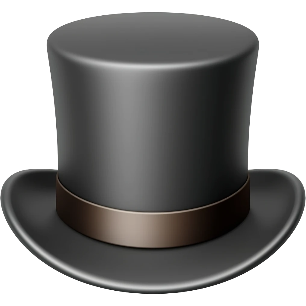 top hat emoji