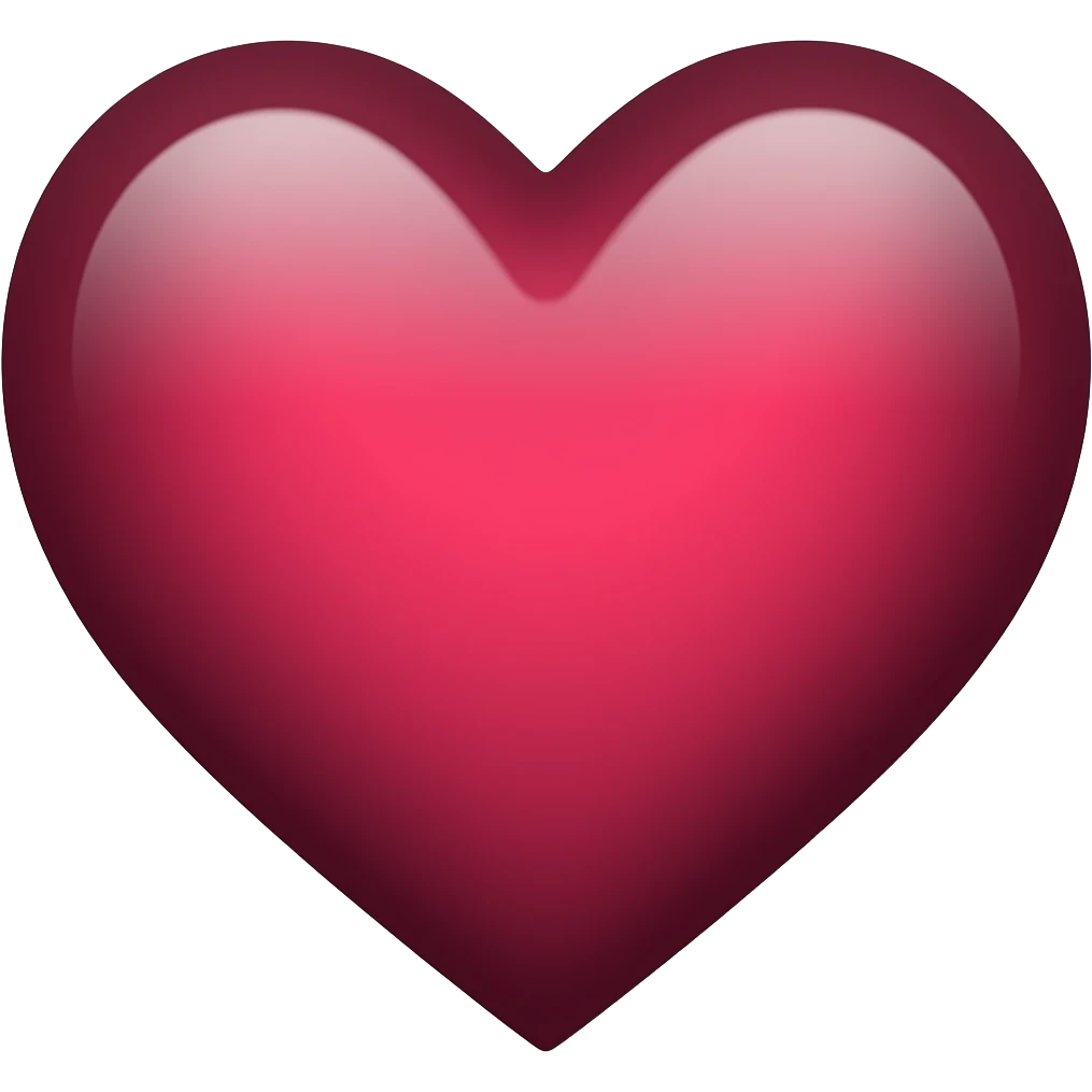 Coração cor marsala vermelho  só que eu quero um emoji que posso usae emoji