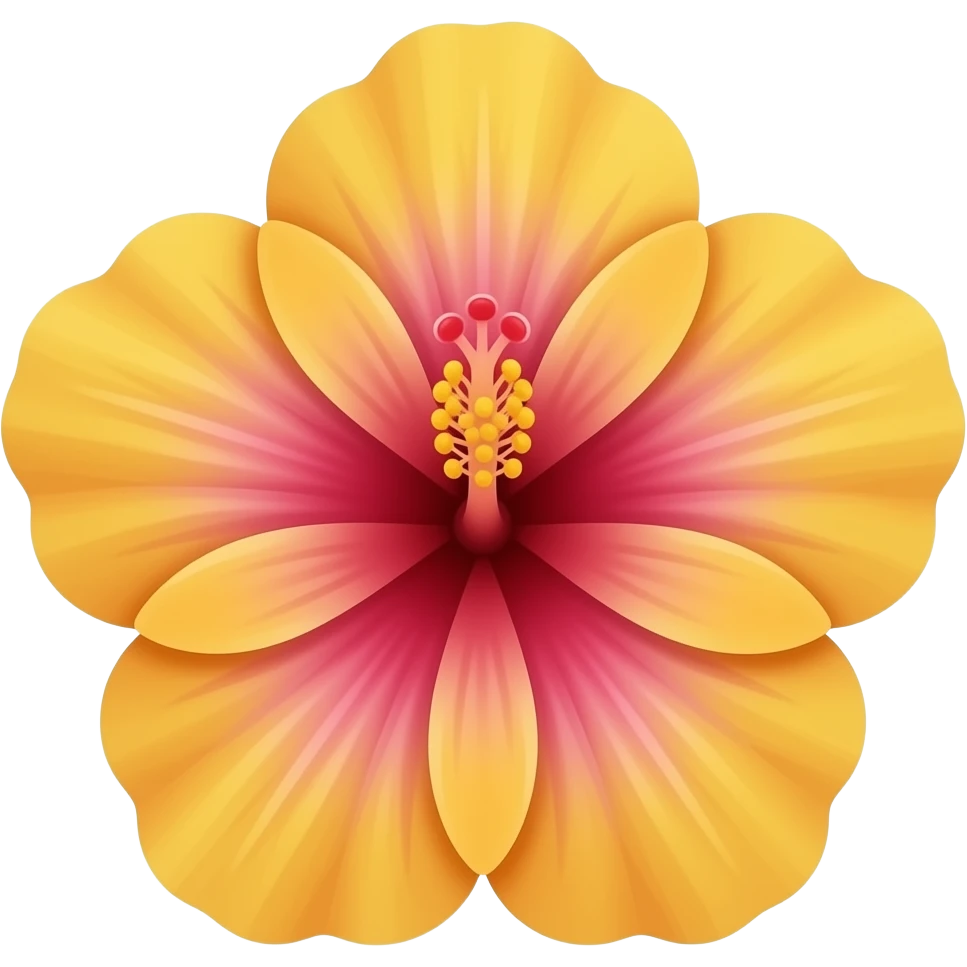 a summery hibiscus emoji