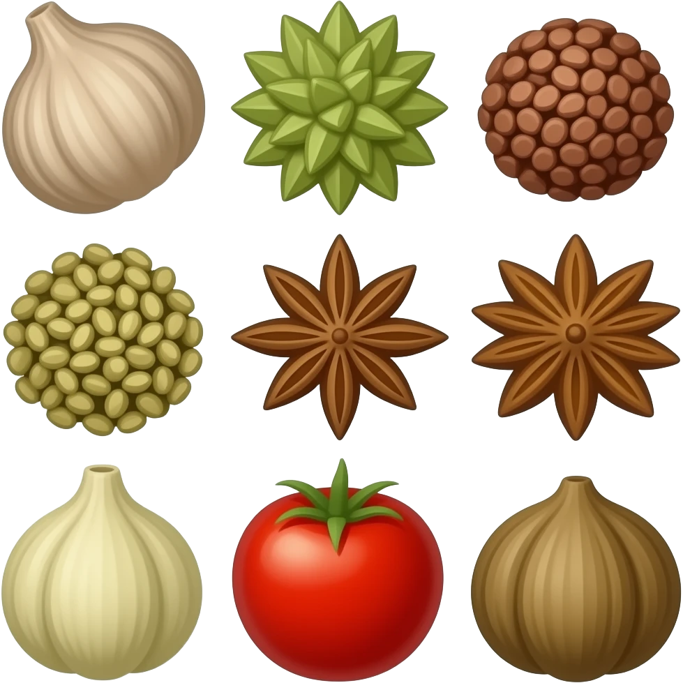 list of spices emoji