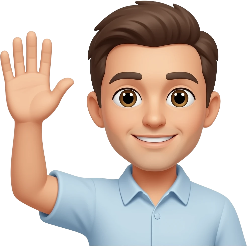 person raising hand emoji