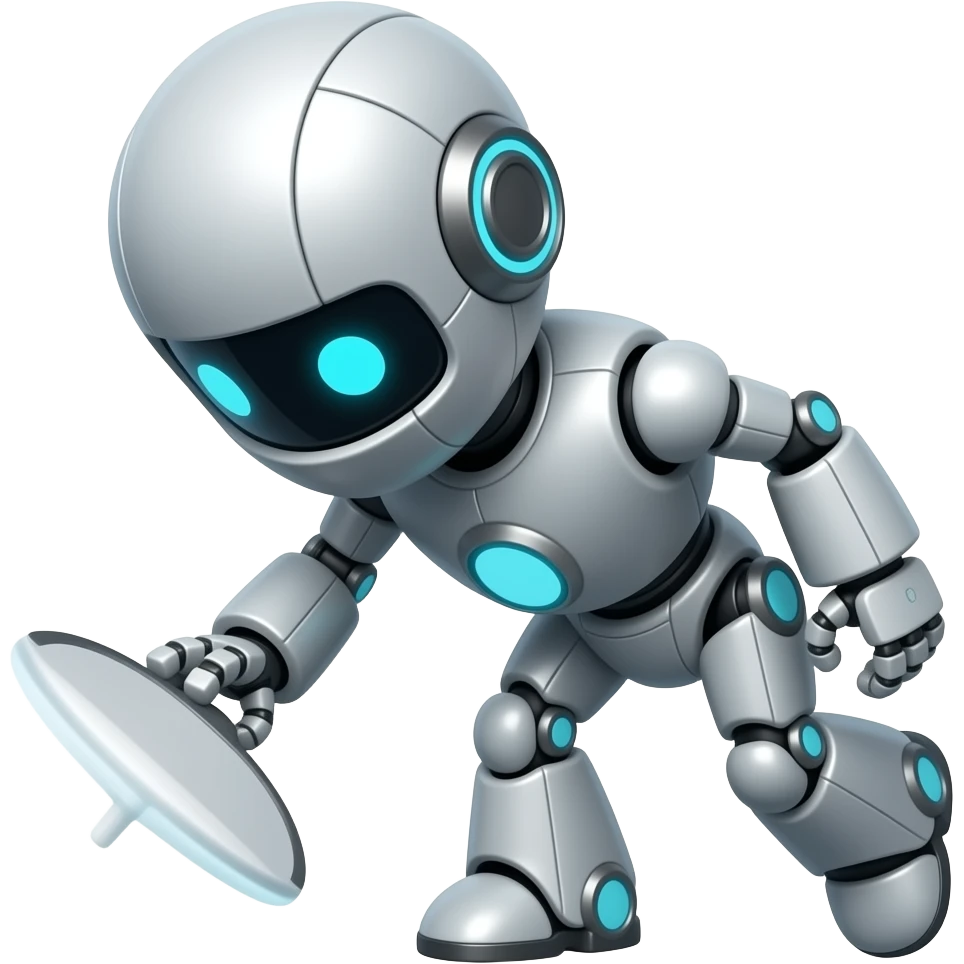 robot searching emoji