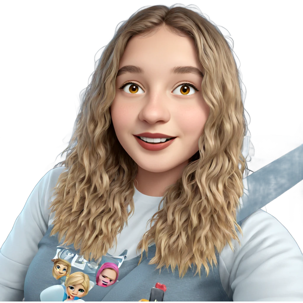 girl smiling in car emoji