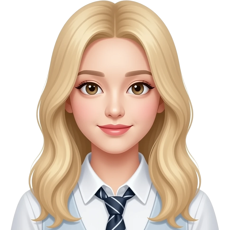 k pop idol woman blonde emoji