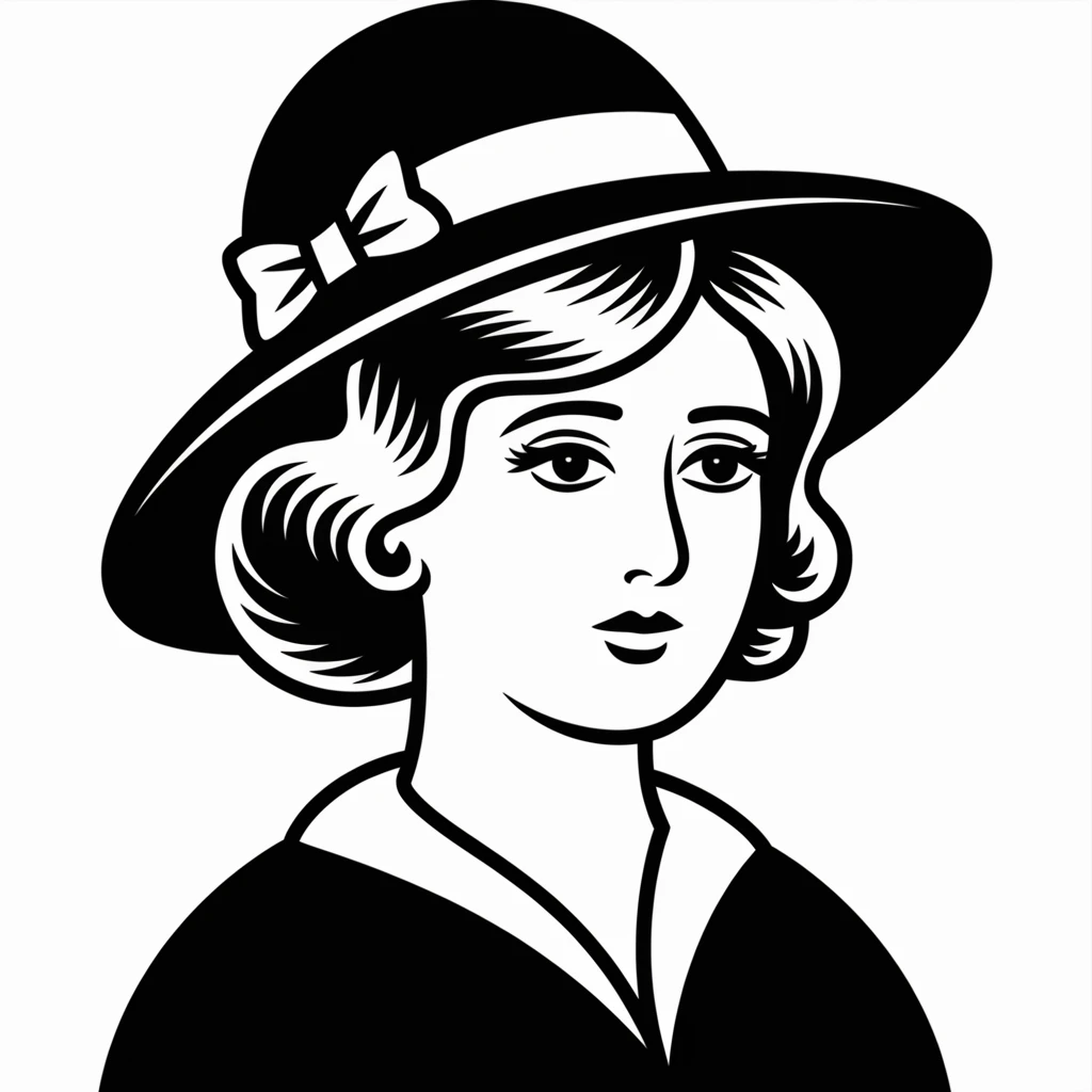 Sophie hat icon black silhouette emoji