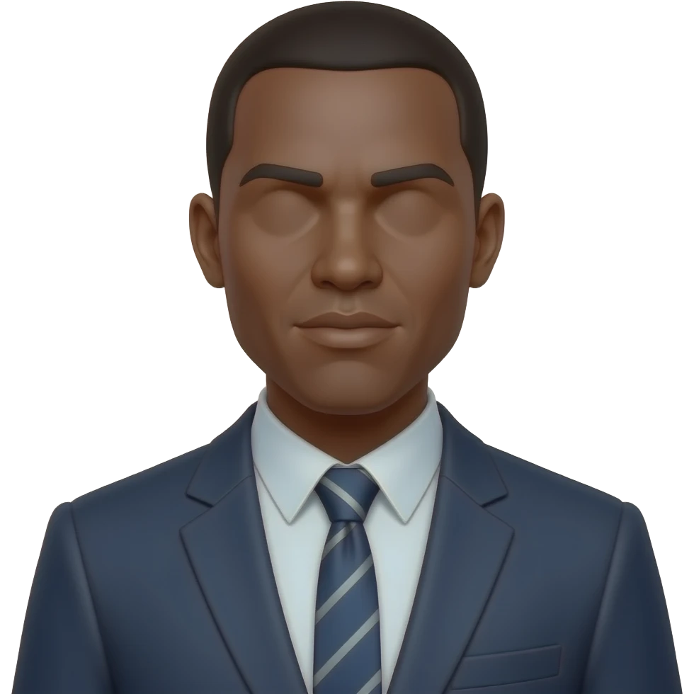 headless black man without a head standing up emoji