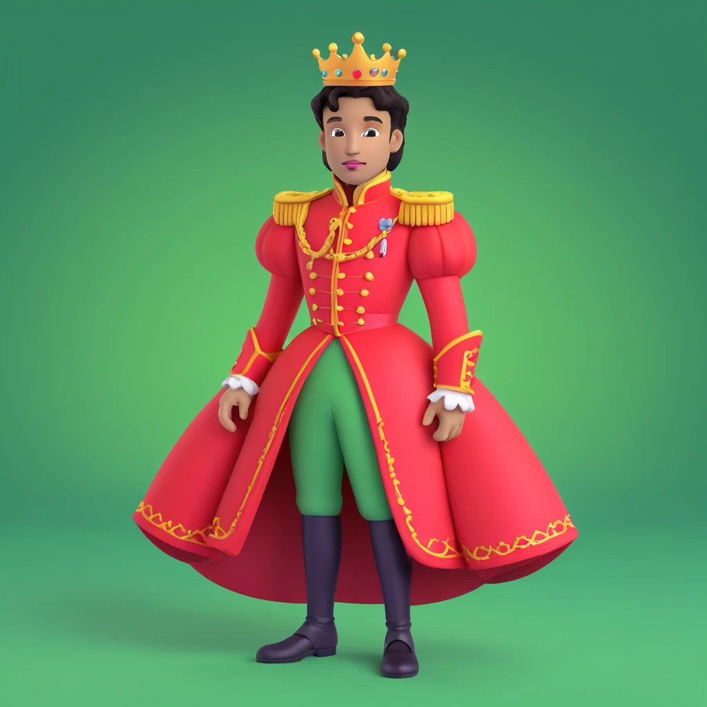 prince in red dress, royal background emoji