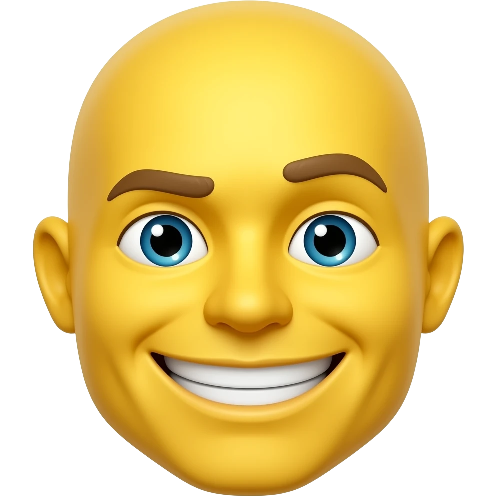Hero face yellow smiely emoji