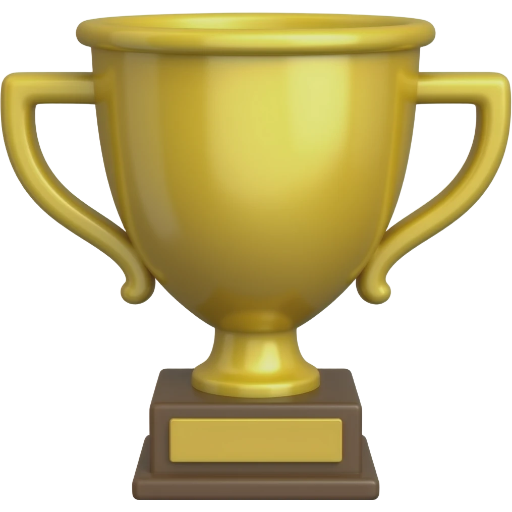 a trophy made of paper emoji emoji