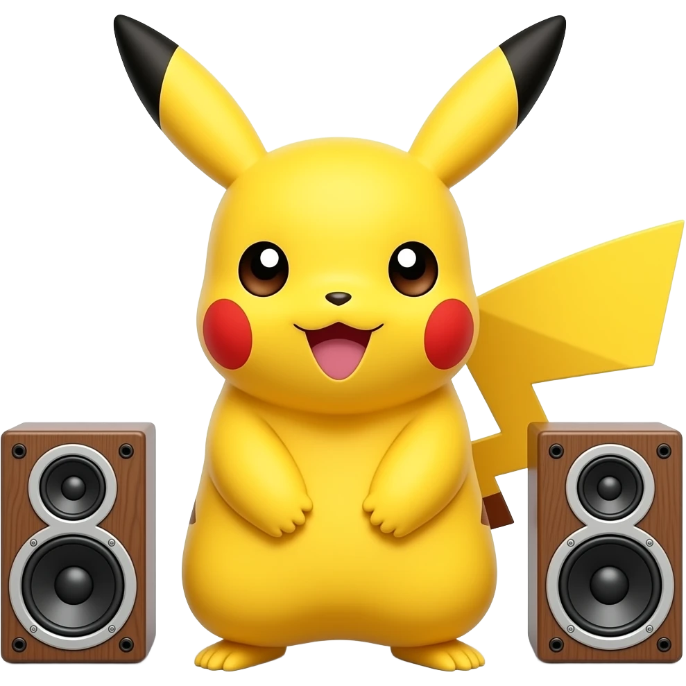 Picachu enorador emoji