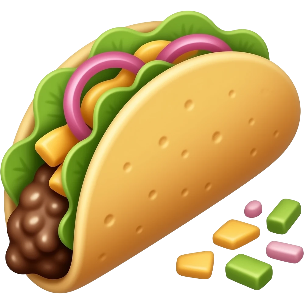 beef taco emoji