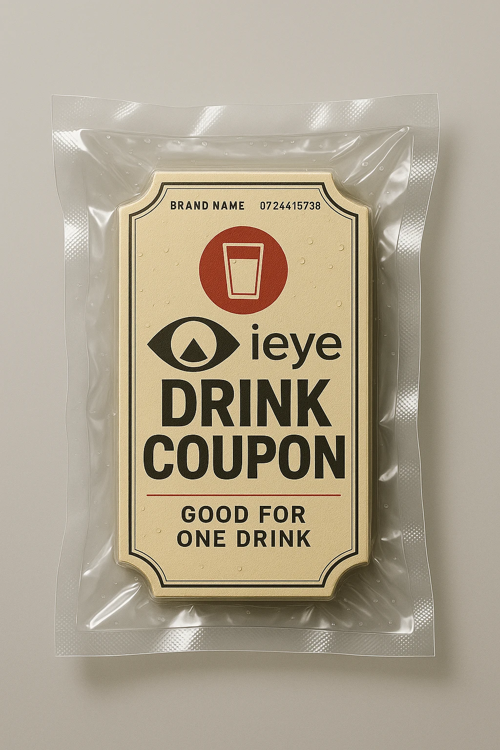 Add the logotype to the coupon. Keep the background. Make it look like a coupon. emoji