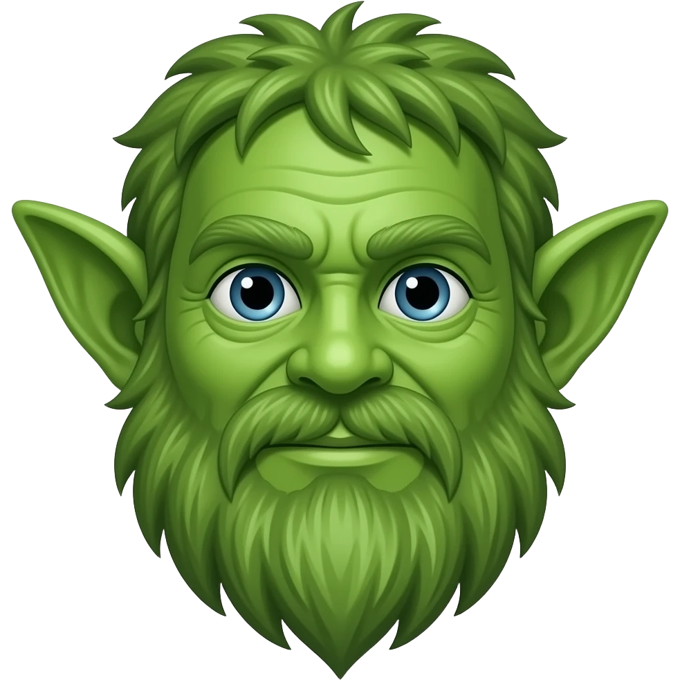 The Green Man emoji