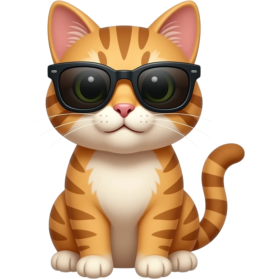 Cat wearing sunglasses emoji