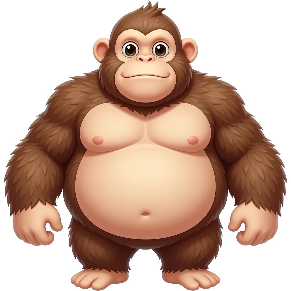 The monkey Bob fat super chubby  1000000 lbs emoji