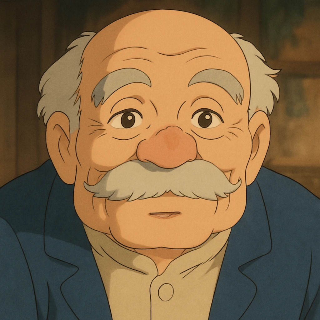 old man closeup face emoji