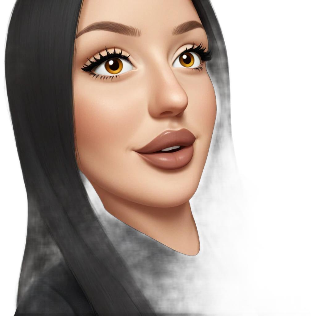 realistic portrait of girl emoji