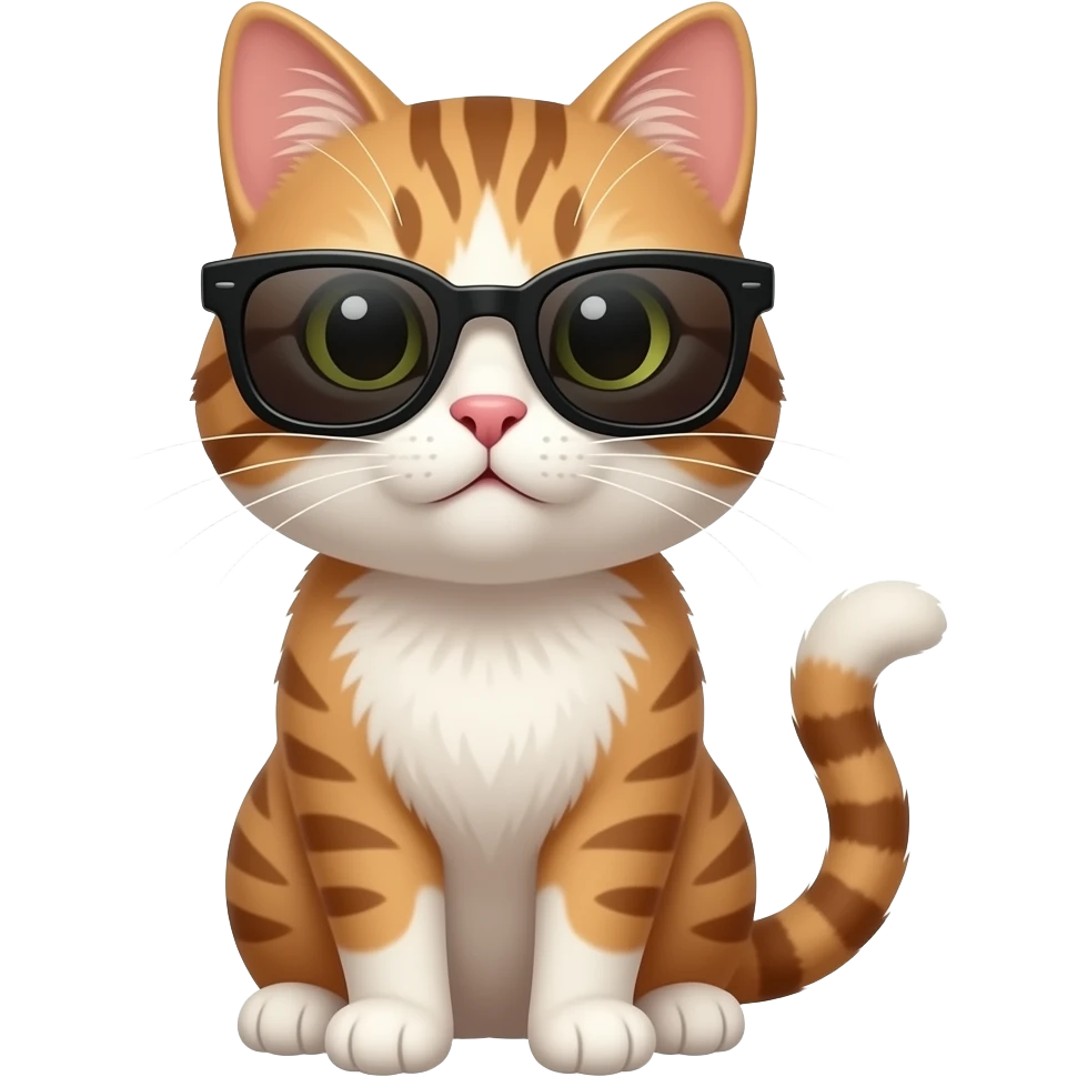 Cat wearing sunglasses emoji