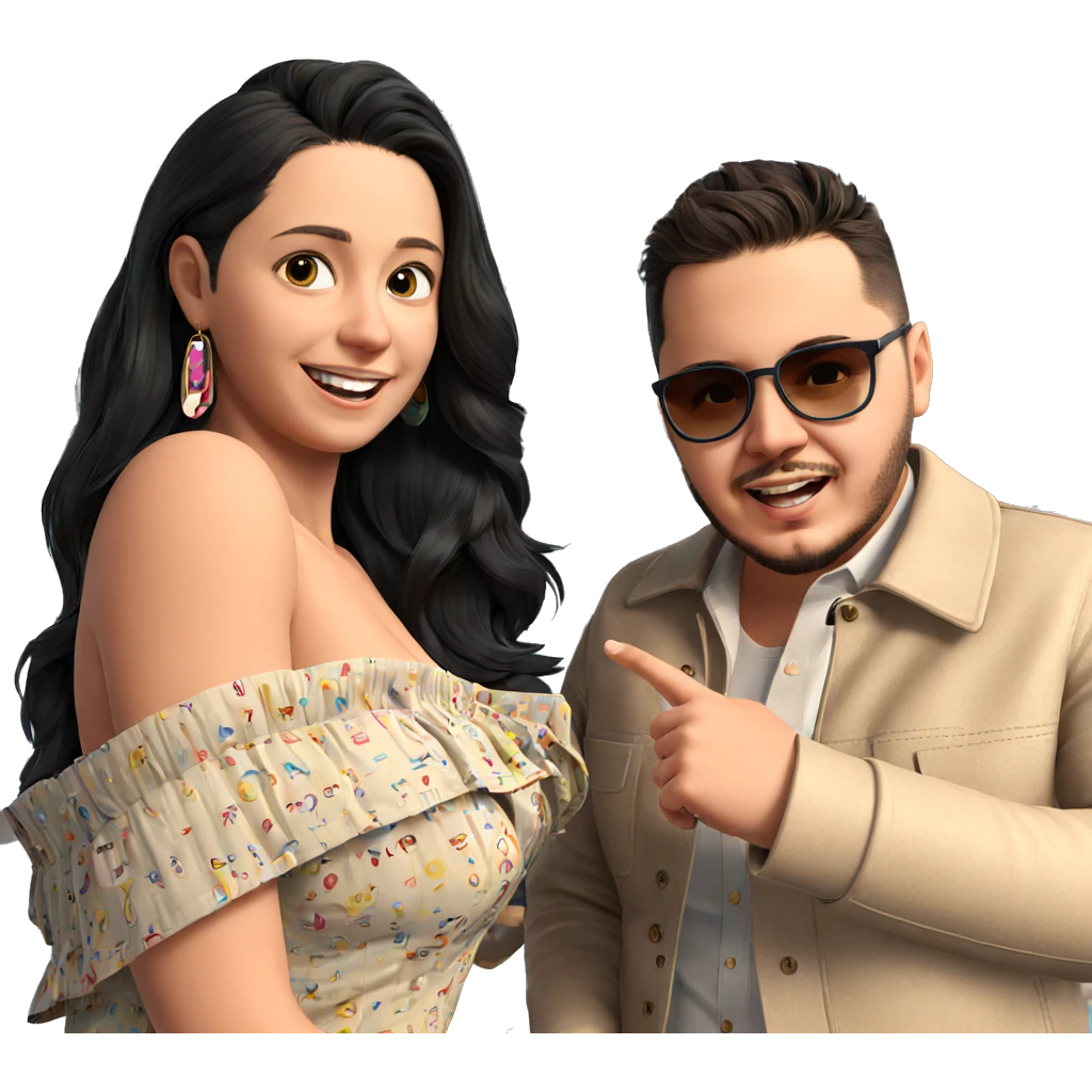 smiling couple at ferris wheel emoji