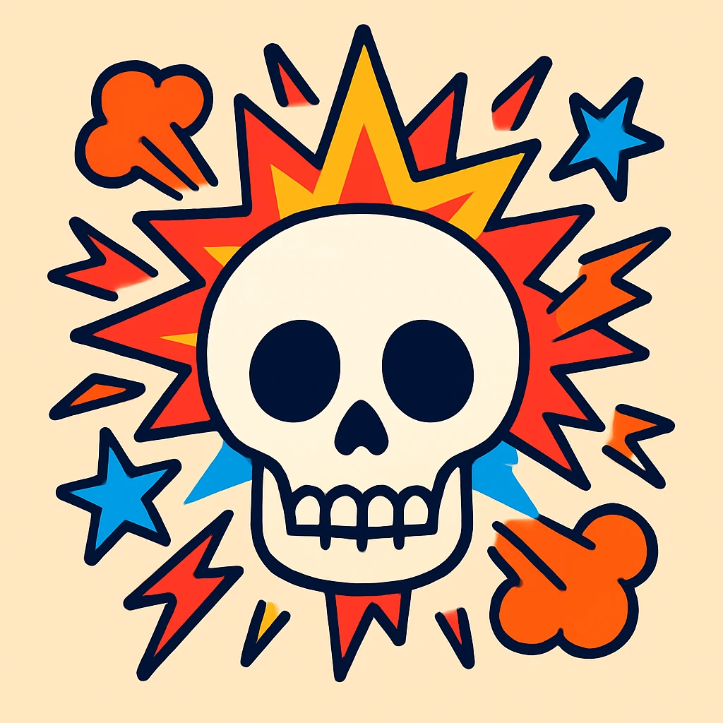 skull emoji exploding emoji