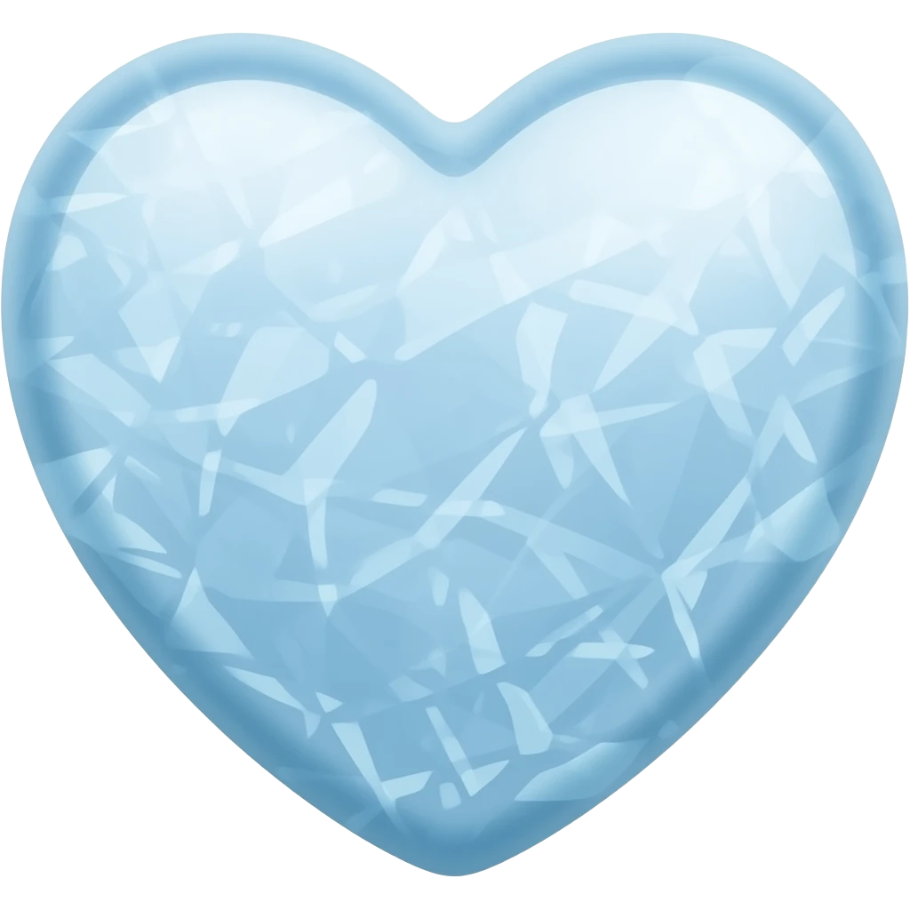 Coração congelado emoji