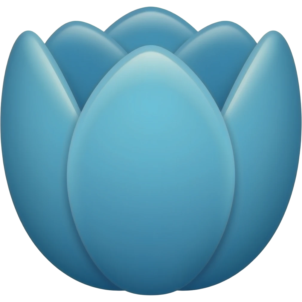 Tulipan color azul 🌷asi pero en azul emoji