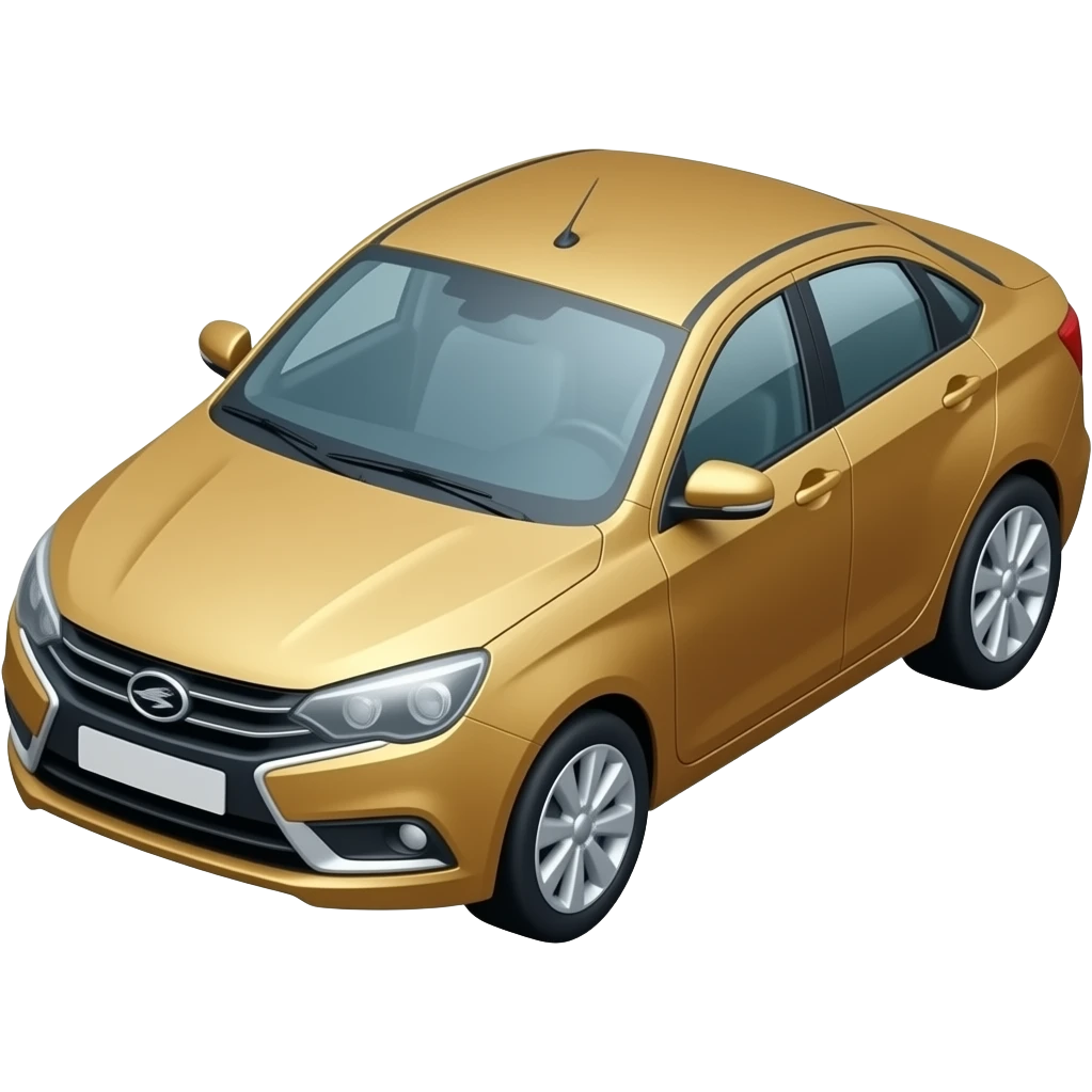 Emoji in the lada vesta view of the car is fully visible only car cars on the diagonal cars on the diagonal below emoji