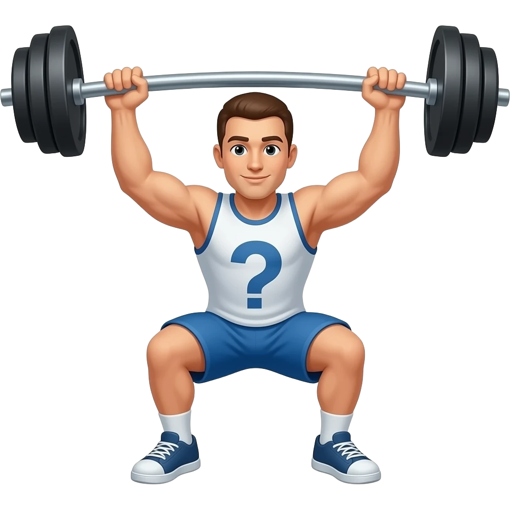 hombre levantando pesas emoji