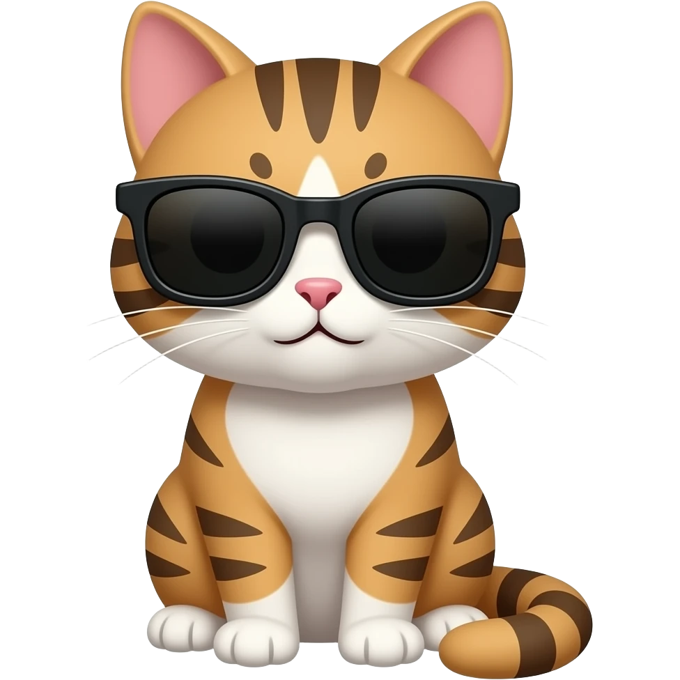 Cat wearing sunglasses emoji