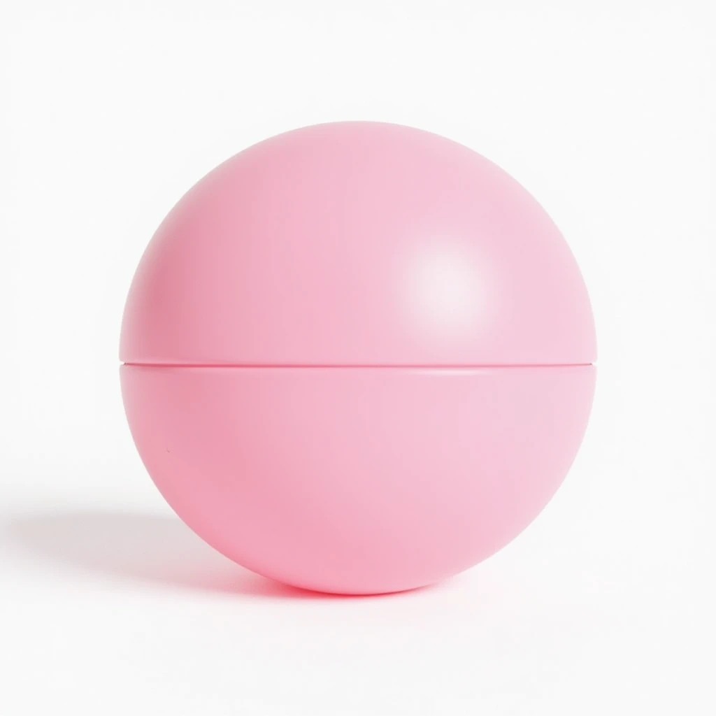 photorealistic pink object on white background emoji