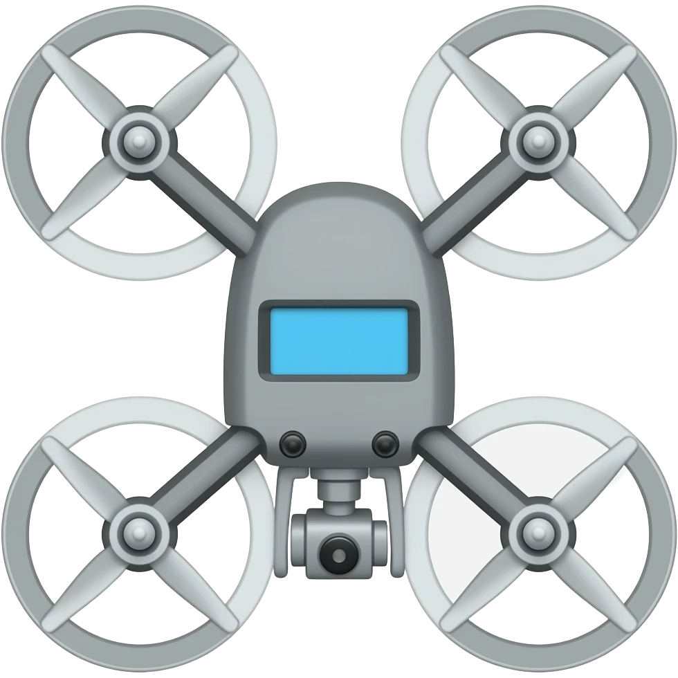 drone with screen in front of it emoji