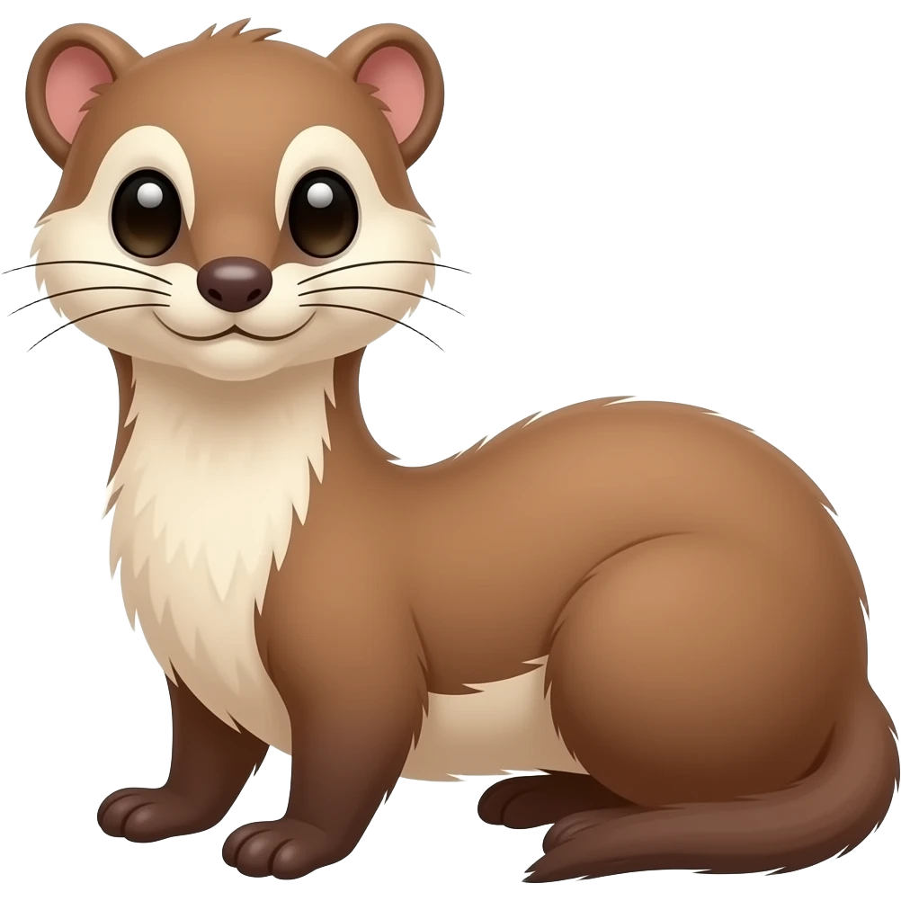 Cartoon weasel emoji